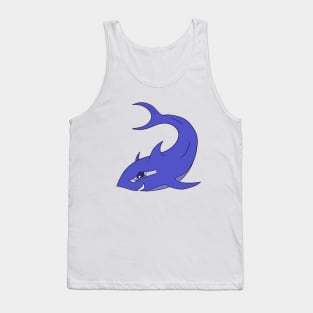 A bluish shark Tank Top